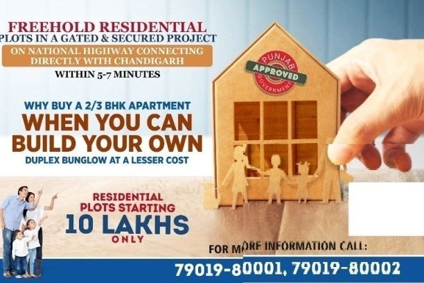 Freehold residential plots with immediate Possession near Chandigarh 